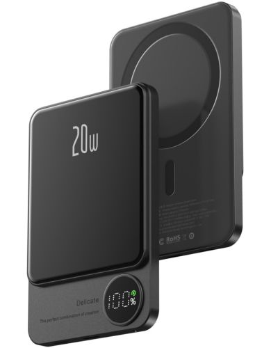 Беспроводной магнитный павербанк Power Bank Q9 20W MagSafe 10000 mAh внешний аккумулятор USB Type-C Lightning зарядное устройство для IOS Android