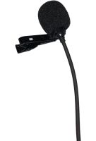 Мікрофон петличка для телефону Lavalier Micro Phone JH-043 - a 3.5 AUX провідна нагрудна петличка з затиском кліпсою і роз'ємом для навушників Чорна