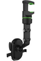 Універсальний автомобільний тримач для телефону Universal Clip 360° кріплення смартфона для автомобільного дзеркала заднього виду з поворотом Чорний