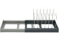 Розширюваний тримач для зберігання кришок Dish Rack кухонний висувний органайзер для посуду, розсувна сушарка підставка для каструль на кухню