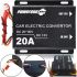Автомобільний понижуючий інвертор PowerOne Plus DC / DC 24V - 12V 20A, Авто перетворювач напруги GS-D20A 24В-12В постійного струму, Автоінвертор