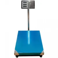 Электронные торговые весы Domotec до 350 кг 40х50, товарные платформа, базарные до 300кг со стойкой