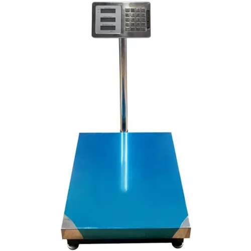 Электронные торговые весы Domotec до 350 кг 40х50, товарные платформа, базарные до 300кг со стойкой