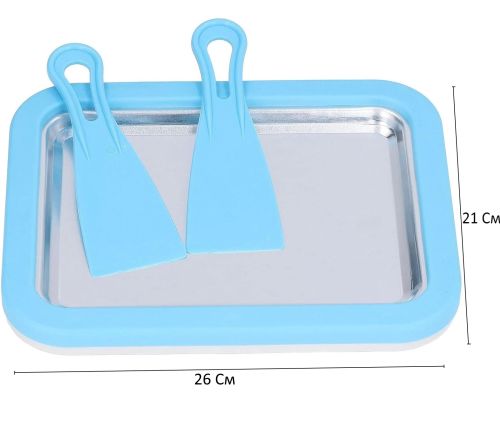 Ручний апарат для приготування морозива Ice Cream Maker Instant, Морожениця Роликова тарілка з 2 лопатками для морозива ручної роботи