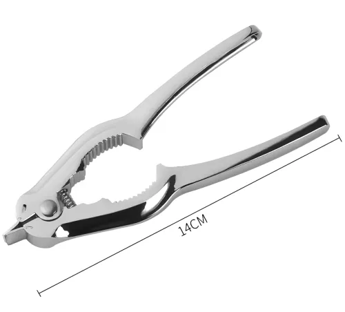 Кухонный орехокол Nut Cracker AND 198 2 в 1 для чистки и раскалывания скорлупы ореха, миндаля, каштана 14×5 см ручная открывалка для морепродуктов
