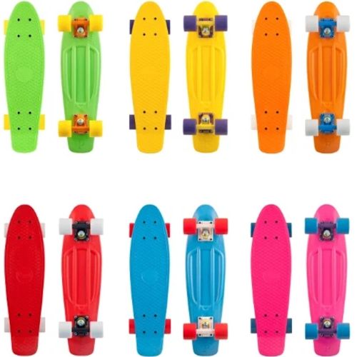 Дитячий міський міні скейт пенні Борд Penny My Go Fish Skateboards Mint 22", Скейтборд MS-0848 з світяться колесами для дітей і підлітків