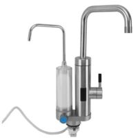 Проточный водонагреватель Faucet ZSWK-D02 с LCD дисплеем с фильтром для очистки воды, Электрический нагреватель в виде крана 220V нижнее подключение
