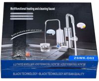 Проточный водонагреватель Faucet ZSWK-D02 с LCD дисплеем с фильтром для очистки воды, Электрический нагреватель в виде крана 220V нижнее подключение