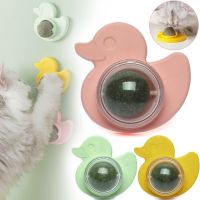 Іграшка ласощі кулька з котячою м'ятою Cat Mint Toy Ball AND LY-757 обертовий ролик з натуральної м'яти, смаколик м'ята на липучці для котів
