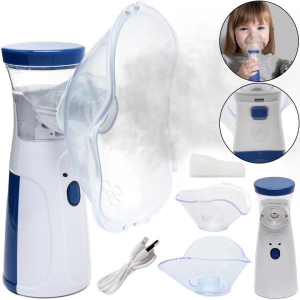 Ультразвуковий небулайзер Mesh Nebulizer JSL-W302 портативний ручний інгалятор з насадками для дітей і дорослих 20 мл розпилювач для інгаляцій вдома