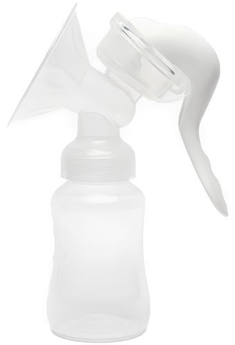 Ручний молоковідсмоктувач Manual Massage Breast Pump RH-188 з масажною насадкою, пляшкою і соскою для годування і зберігання грудного молока 150 мл