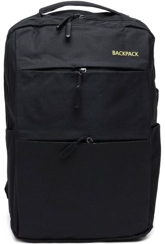 Міський набір сумок 3 в 1 Backpack 9018 рюкзак для ноутбука 15", сумка через плече і гаманець на блискавці з USB портом для навушників 42х33 см Чорний