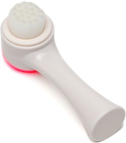 Силіконова щітка для чищення обличчя Dual Face Brush TC-300 2 в 1 двостороння щіточка для делікатного вмивання та очищення шкіри Joko Blend рожева