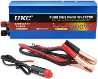 Перетворювач з чистою синусоїдою UKC AC/DC 12V-220V 600W автомобільний інвертор напруги струму 12В 220В 600 Вт акумулятор від прикурювача