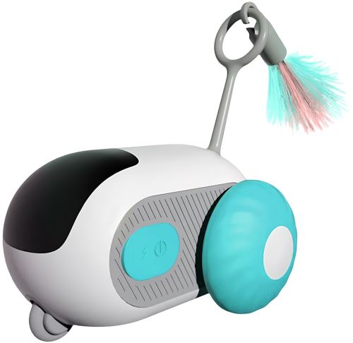 Розумна іграшка бадмінтон для кішок Smart Interactive Car Toy LY - 625 інтерактивна акумуляторна машинка для котів з дистанційним управлінням USB