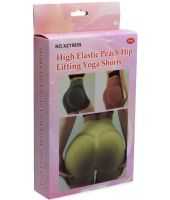 Жіночі безшовні шорти Lifting Yoga Shorts XZY8855 стягуючі спортивні велосипедки з високою талією та ефектом пуш ап для фітнесу Чорні S-XXL