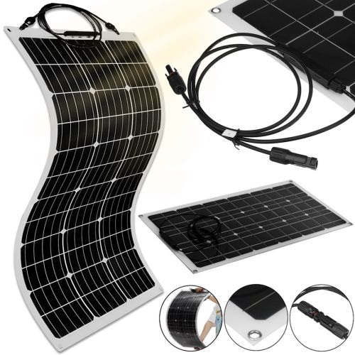 Монокристалічна гнучка сонячна панель Dusson Flexible Panel 100W 18V складна водонепроникна батарея 100Вт розкладний модуль для зарядки