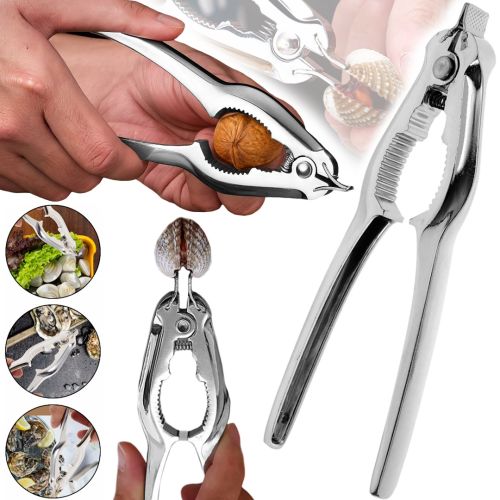 Кухонный орехокол Nut Cracker AND 198 2 в 1 для чистки и раскалывания скорлупы ореха, миндаля, каштана 14×5 см ручная открывалка для морепродуктов