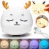 Детский настольный ночник Олень Cute Deer Silicone Night Light YT-8812 аккумуляторный силиконовый светильник с RGB подсветкой и сенсорным датчиком