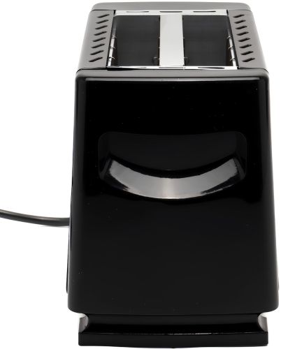 Електричний тостер Domotec MS-263 650W кухонний електротостер для хліба на 2 тости зі знімним піддоном і регулюванням ступеня обсмажування Чорний