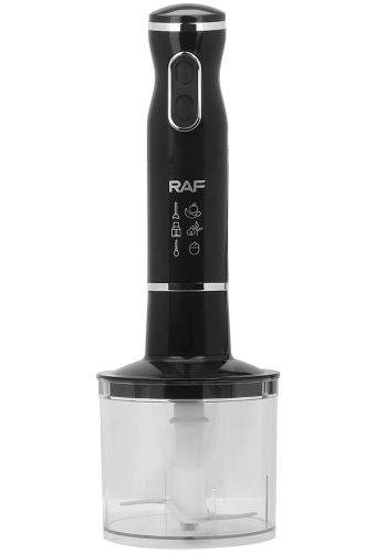 Занурювальний кухонний блендер Raf R.314B Blender Set 5 в 1 800W електричний ручний міксер подрібнювач з віночком, мірною склянкою і насадками R-314B