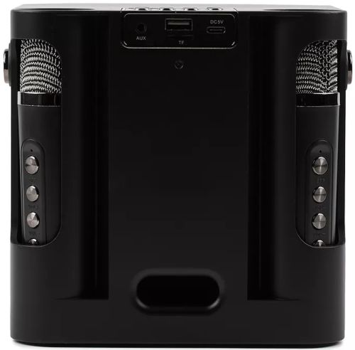 Акумуляторна колонка караоке Peterhot A99 акустична Bluetooth система з двома бездротовими мікрофонами і RGB світломузикою usb MicroSD CL-227