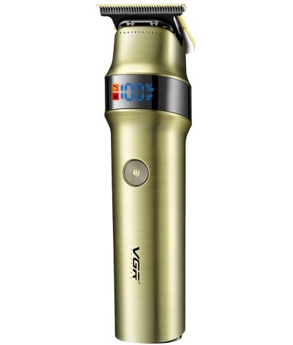 Бездротова машинка для стрижки волосся VGR V-991 5W 4 змінні насадки, акумуляторний чоловічий тример для окантовки бороди і вусів з LED дисплеєм USB