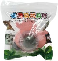 Іграшка ласощі кулька з котячою м'ятою Cat Mint Toy Ball AND LY-757 обертовий ролик з натуральної м'яти, смаколик м'ята на липучці для котів