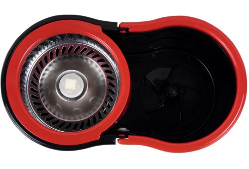 Комплект швабра з турбо віджимом і відром Spin Mop 360 10 л набір для прибирання та миття підлоги Magic Mop телескопічна швабра з насадкою з мікрофібри