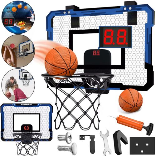 Баскетбольний набір Basketball Hoop HFD002A-09 підвісний щит із кільцем, електронним таблом і кріпленням, комплект для гри в баскетбол від 3-х років