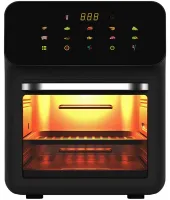 Мультипіч Аерогриль з обдувом Silver Crest FD-1015B 3000W 15л електронна аерогриль для приготування їжі без олії 10 програм настільна фритюрниця від мережі