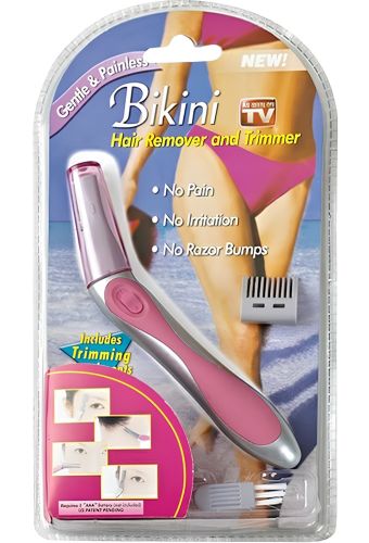 Женский триммер Bikini Hair Remover and Trimmer электрический эпилятор для удаления волос в области бикини, электробритва с насадками на аккумуляторе