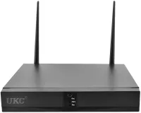 Комплект бездротового відеоспостереження відеореєстратор UKC DVR KIT 6678 WiFi набір на 8 вуличних камер з датчиком руху для зовнішнього спостереження
