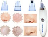 Вакуумний апарат Derma Suction прилад для чищення пір і видалення чорних крапок, пілінг для обличчя, очищувач, апарат-Очищувач шкіри 4 насадки Білий