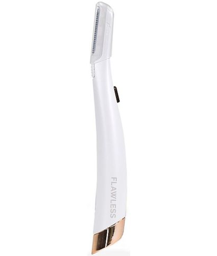 Жіночий тример для обличчя Flawless Dermaplane Glo Світлодіодна жіноча бритва з LED підсвічуванням для видалення волосся з брів 6 лез на батарейках