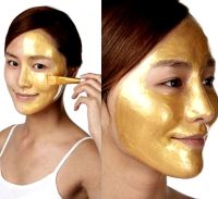 Золота маска-плівка для обличчя Dexe Gold Mask 120 г біоколагеновая антивікова плівка з біозолотом і колагеном, омолоджуюча маска від зморшок
