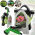 Садовий поливальний набір Roll Garden Hose Reel LY-907 водяний шланг 10 м на котушці з пістолетом розпилювачем 3/8" комплект для поливу 7 режимів