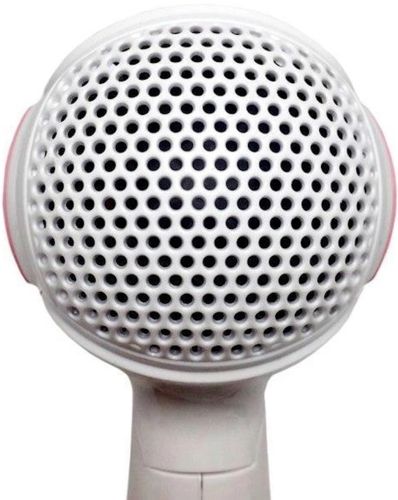 Складной дорожный фен Gemei GM-1756 Pink портативный для укладки и сушки волос со сборной ручкой, насадкой и терморегулятором 1200W Розовый