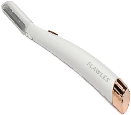 Жіночий тример для обличчя Flawless Dermaplane Glo Світлодіодна жіноча бритва з LED підсвічуванням для видалення волосся з брів 6 лез на батарейках