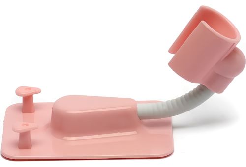 Настенный держатель для душевой лейки Shower Holder AND-129 универсальное вращающиеся крепление с 2 крючками для ручного душа на присоске в ванную
