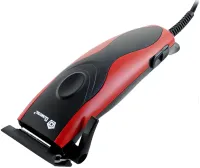 Провідна машинка для стрижки волосся Domotec MS-3304 12W професійний тример для окантовки бороди і вусів від мережі зі змінними насадками Червоний