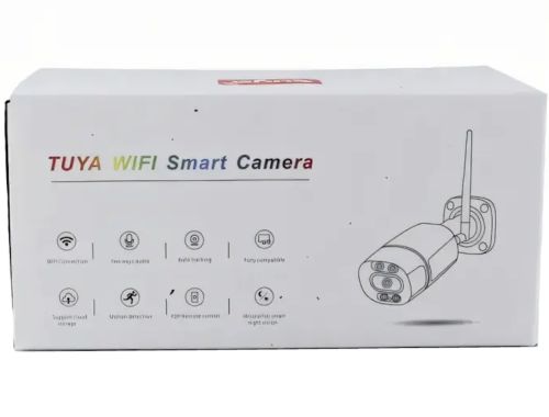 Вулична поворотна IP камера відеоспостереження C16 TUYA 3.0 mp з віддаленим доступом і датчиком руху Камера з бездротовим Wi-Fi і LAN підключенням