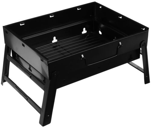 Складной BBQ гриль 43 см BBQ Grill Portable TL-372 раскладной переносной мангал на древесных углях и дровах, портативный барбекю чемодан с сеткой