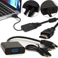 Конвертер HDMI на VGA универсальный видеокабель, адаптер переходник для преобразования сигнала, аудио вход 3.5 mm Converter 1080P USB 34103