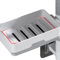 Настінна обертається мильниця Rotary Drawer Type Soap Box Полиця-мильниця на 3 яруси, полиця для мила, тримач органайзер у ванну кімнату Soar