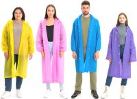 Багаторазовий дощовик з капюшоном EVA Raincoat TY876 120 см універсальний вітрозахисний плащ на кнопках з довгим рукавом від дощу і вітру AND-74