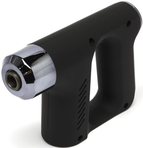 Ударный массажер пистолет Fascial Gun KH-740 Black 4 насадки, беспроводной перкуссионный вибромассажер 6 режимов для мышц всего тела на аккумуляторе