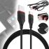 Кабель для зарядного устройства Borofone BX17 USB Type-C 3A 1м для зарядки и передачи данных телефона, зарядка шнур 100 см для смартфона Черная