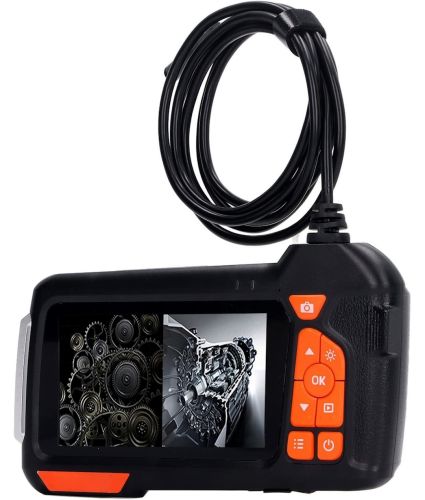 Акумуляторна гнучка камера ендоскоп Inskam Endoscope M40 5.5мм 4.3 дюйма цифровий бороскоп з кабелем 2 м підсвічуванням і монітором для діагностики