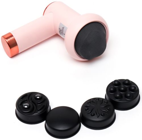 Антицелюлітний масажер Deep Rolling Massager SL - 630 ручний акумуляторний вібромасажер, лімфодренажний пістолет для всього тіла з насадками W44, LY-635